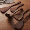 Alas de Pollo Weijia Zapatilla de Madera Set para el Hogar Resistente a Altas Temperaturas Cuchara para Arroz Cuchara para Sopa Cocina Mango Largo Zapatilla de Madera para Sartén Antiadherente