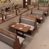 Sofás para Cabinas de Restaurante Temático, Sillas de Comedor de Madera Maciza y Ratán, Juegos de Mesa y Sillas de Comedor para Restaurantes del Sudeste Asiático y Occidentales, Hoteles para Uso Comercial
