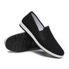 Zapatos de Suela Única Estilo Nuevo Artesanía del Viejo Pekín Estilo Militar con Suela de Caucho de Neumático, Zapatos Cómodos de Tela para Personas Mayores, Zapatos de Baja Caña Antideslizantes para Conducir