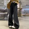 Pantalones Casuales Rectos Color Caqui para Mujer 2026 Otoño e Invierno Nuevo Estilo Holgado Estilo Perezoso de Pierna Ancha Cintura Alta Ajustados Pantalones de Traje