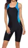 Traje de baño para mujer 2025 Nuevo Traje de baño de una pieza multicolor para mujer Piscina Aspecto adelgazante Traje de baño deportivo de competición Stock disponible