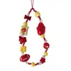 Cadena para Teléfono Móvil Estilo Ins Estrella Roja Rugby Funda para Teléfono Móvil Correa Cadena para Cámara con Cuentas DIY Cuerda Anti-Pérdida para Teléfono Móvil