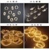 Suministro directo de fábrica nuevo candelabro acrílico de 10 luces cuadrado mariposa accesorios de decoración de techo para salón de bodas
