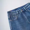 Calça simples popular! Calça jeans azul de perna reta e boca larga que não gruda nas pernas, nova para o outono de 2026, 5003