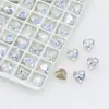 Dongzhou Cristal Nieve Proteína Arte de Uñas Diamante Brillante Blanco Proteína Huevo de Paloma Fondo Puntiagudo Diamante Dongzhou Diamante Wholesale Accesorios para Arte de Uñas