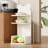 Estante de Almacenamiento Multifuncional para Cocina Organizador de Platos de Múltiples Niveles para Encimera para Ollas, Sartenes, Tazones y Platos