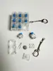Yuch teclado mecánico interruptor mochila amuleto llavero mascota figura caja sorpresa descompresión colección juguete para niños interruptor azul
