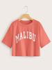 Cross-border Short Half-sleeve Carta Loose Cotton Pullover Street Trendy Short-sleeve Round Neck Mulheres Multi-cor Shahe T-shirt