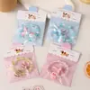 Pulseira Desenho Animado Menina Fofa Crianças Anel Pequeno de Contas Novo Conjunto de Joias Acessórios Tiara de Princesa Adorno de Cabeça