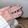 Uma variedade de flores da primavera Flor flash diamante puxar pulseira ajustável amor zircônia simples versátil pulseira empilhada joias