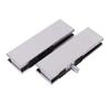 Abrazadera para Puerta de Cristal sin Marco Abrazadera Superior para Puerta con Resorte de Piso Universal Accesorios para Puertas de Cristal Abrazadera Superior Abrazadera Curva Abrazadera Inferior Abrazadera para Puerta