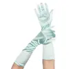 Guantes de protección solar de longitud media para verano, guantes para mujer adulta, guantes elásticos de colores largos de spandex, guantes de etiqueta