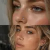 Atacado de mini piercings de nariz em forma de L transfronteiriços, estoque na Amazon aço inoxidável barra reta e curva acessórios de argolas para nariz em forma de coração