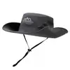 Sombreros de Sol de Ala Ancha de Verano para Hombres y Mujeres, Sombreros de Protección Solar de Secado Rápido, Sombreros con Cordón para Acampar, Senderismo al Aire Libre y Pesca