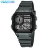 SYNOKE nuevo color de moda reloj electrónico luminoso impermeable deportivo para hombres y mujeres cuadrado clásico retro deportivo estudiantes