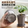 Maceta octagonal de alta calidad al por mayor, maceta de escritorio para jardinería, estilo moderno simple, maceta de plástico transpirable y engrosada