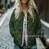 Sudadera de Algodón con Cuello Alto y Pliegues para Mujer 2025, Estampado Floral Retro, Rayas Otoño e Invierno, Botones, Sudadera para Mujer