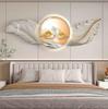 Luz colgante para mesita de noche de dormitorio Pintura de Lujo Avanzado Pluma Decorativa Pintura de Pared de Fondo para Dormitorio Principal Fresco Moderno Sencillo