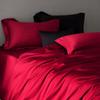 Juego de Ropa de Cama Minimalista y Lujoso de Algodón de Fibra Larga 100S de Cuatro Piezas, Sábana Plana y Sábana Ajustable de Algodón Puro, Juego de 4 Piezas para Hombre