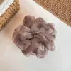 Goma para el pelo con degradado brillante color café, fresca y elegante, para mujer, accesorio para el pelo de malla de alta gama