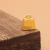 Balanza de la Fortuna Mini Simulada Color Dorado, Pepitas de Oro Sólido, Monedas de Oro Pequeñas y Accesorios Decorativos para un Recipiente de Tesoro