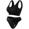 Traje de Sostén Deportivo para Mujer Sin Aros Recolector Cómodo y Sin Marcas Ropa Interior Acolchada Delgada Espalda Hermosa Europea y Americana Chaleco de Yoga