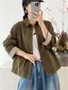 Chaquetas Casuales de Primavera y Otoño 2025 Nuevas Blusas Holgadas Chaquetas de Manga Larga Ropa de Trabajo Talla Grande Color Sólido Productos de Exportación