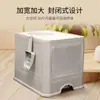 Caixa de Areia para Gatos Grande Dobrável Totalmente Fechada, Banheiro para Gatos Estilo Gaveta à Prova de Odores, Acessórios Anti-respingo para Gatos, Direto do Fabricante