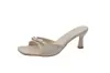 Sandalias de mujer tipo slip-on estilo coreano, nueva colección de verano 2026, punta cuadrada, punta abierta, con lazo, versátiles y con tacón fino