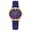Reloj de Mujer para Dama Esfera con Pedrería Correa de Cuero Pulsera Casual Reloj Moda Casual Correa de Cuero Relojes de Cuarzo Regalos