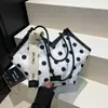 Bolsa de Grande Capacidade para Ir ao Trabalho, Nova Moda 2026 Feminina Bolsa Tote de Bolinhas, Bolsa de Ombro/Sob o Braço Versátil e Estilosa