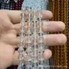 Ventas Directas de Fábrica Modelo Nuevo Cuentas Redondas de Cristal Blanco Cuentas Sueltas de Vidrio Venta al por Mayor Accesorios para Pulseras de Joyería DIY Tiras Largas Productos Semi-Terminados