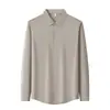 [10A Antibacteriana] Camisa de manga larga resistente a las arrugas, camisa casual y adecuada para el trabajo para hombre, diseño simple, nueva colección de otoño, top antiarrugas