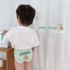 N105 Atacado de Roupas Íntimas Infantis 2025 Primavera Letra Urso Roupa Íntima de Bebê Desenho Algodão Roupas Íntimas para Meninos e Meninas