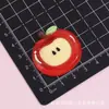 Manzana Grande Transparente Color Sólido Fruta Resina Accesorios DIY Pegamento de Crema Agujero Zapatos Accesorios para el Cabello Llaveros Imanes para Refrigerador Mayoreo