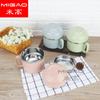 Taza Nórdica Gruesa de Acero Inoxidable 304 para Comida Rápida Taza para Comida Rápida de Doble Pared con Tapa de Rosca Fiambrera Térmica Cubo Térmico Caja Bento
