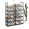 Producto Popular de Exportación del Sudeste Asiático: Zapatero Sencillo de Múltiples Niveles, Organizador de Almacenamiento, Estante Multifuncional, Tubo de Acero Tela No Tejida Zapatero Minimalista
