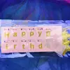 Bandera de Escena de Pastel de Cumpleaños Paraíso del Bosque de Animales Pequeños Inserto Elefante León Mono Jirafa Set Tarjeta Inserto