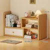 Prateleira de Armazenamento de Mesa Estante de Mesa Canto de Mesa Doméstica Prateleira Vertical de Escritório Prateleira de Arquivo Multicamadas