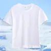 Camiseta infantil de algodón peinado grueso, cuello redondo, 13 colores, color liso, holgada, cómoda, para guardería, manga corta.