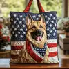 2026 Nova Série de Filhotes Transfronteiriça Estampa Digital Bolsa Tote Acolchoada de Ombro Fashion
