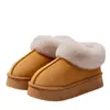 Zapatos de Confinamiento Acolchados para Mujer 2025 Invierno Nuevos Zapatos de Algodón con Suela Gruesa y Tacón de Bolsa para Mujeres Embarazadas Forrados de Felpa para Heattech en Casa y Afuera Zapatos de Algodón para Mujer