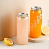 Fabricante Personalizado Lata de 500ml Botella para Bebida de Té con Leche Transparente PET Tapa de Aluminio Boca Ancha Botella de Jugo