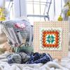 Tablero de Ganchillo de Roble Amazon Tablero de Rejilla de Lana Hecho a Mano Crochet Viento Creativo Cuadrado Crochet de Madera
