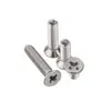 Tornillos de cabeza plana de acero inoxidable 304, tornillos avellanados de cabeza Phillips 819, tornillos de máquina extendidos, tornillos de máquina planos para el hogar, M3, M4, M5