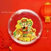 Pegatina para Teléfono de Oro Puro 999 Dios de la Riqueza, Modelo Nuevo Año del Caballo, Contiene 2 mg de Oro, Regalo con Colores Deslumbrantes, Simbolizando Fortuna, Longevidad, Felicidad y Aleación de Riqueza