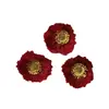 Flores Artificiales de Amapola Flores Falsas Materiales para Manualidades Pinza para el Cabello de Flor de Seda Accesorios para el Cabello Flor de Seda Más Vendida Decoración Transfronteriza para Bodas