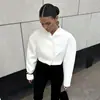 Chaqueta Corta Estilo Chanel para Mujer, Otoño 2026, Blanca, Corte Holgado, Cuello en V Versátil, Manga Larga, Cárdigan Simple y Elegante