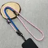 Cordão para Celular Corda Trançada Ajuste Universal Simples Criativo Capa de Celular Corrente Diagonal Tira Feminina Personalizada Corda para Celular