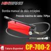 CP-700-2 tanque de óleo quadrado grande bomba manual hidráulica de armazenamento de óleo ultra alta pressão combinando braçadeira hidráulica